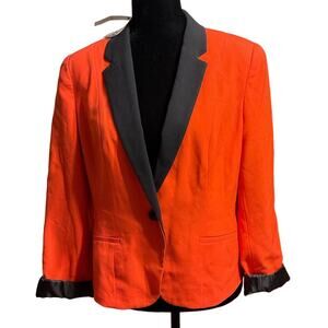 NWT Worthington Vibrant Coral Blazer Size Large